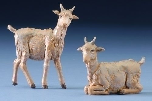Set of 2 Fontanini 5" Village Goats