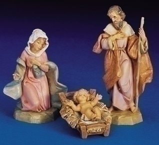 3-Piece Fontanini 5" Holy Family Jesus, Mary & Joseph