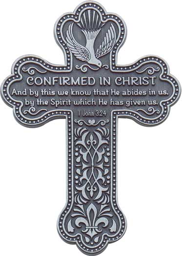 Pewter Confirmation Wall Cross