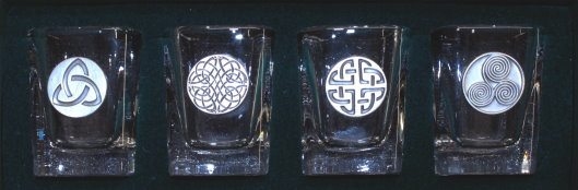 Shot Glass Set Celtic Design