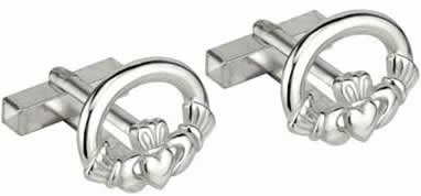 Cufflinks Claddagh Rhodium