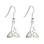 SS Wire Dangle Trinity Knot Earrings