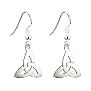 SS Wire Dangle Trinity Knot Earrings