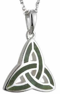 Trinity Knot Pendant Commemara Marble