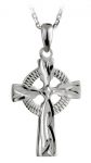 SS Celtic Cross Pendant 18" Medium