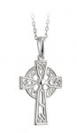 SS Celtic Cross Pendant 18" Medium