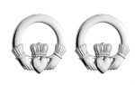 SS Claddagh Stud Earrings