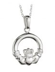 SS Claddagh Pendant (Medium) 18"