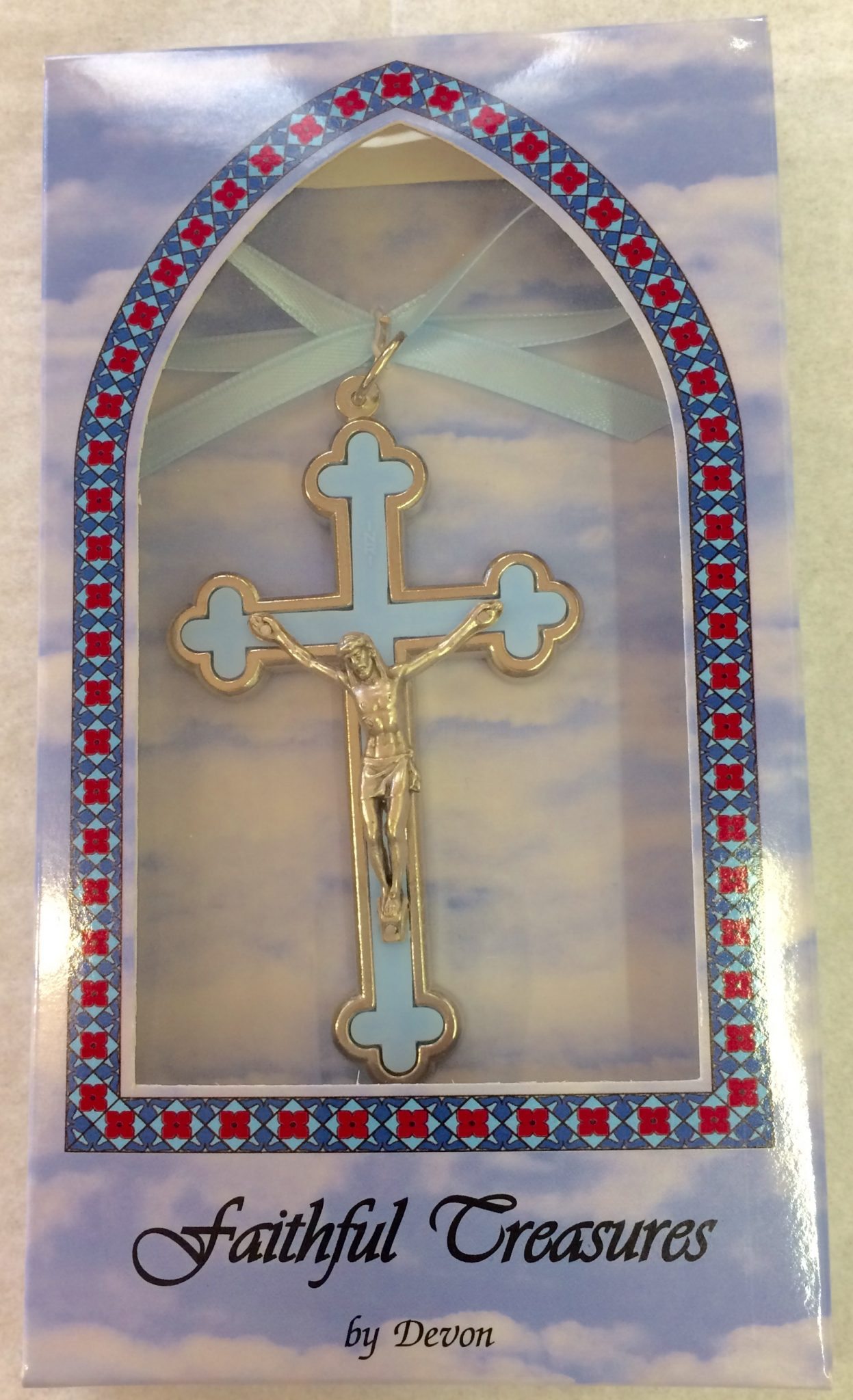 Crib Crucifix Blue