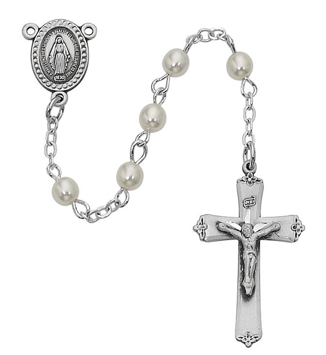 New Religion Christian Pearl Rosary Necklace for Women Virgin Mary Jesus  Cross Pendant Choker Long Beads Chains Fashion Jewelry - AliExpress